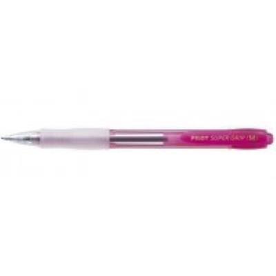 Stylo à bille rétractable - Pilot super grip rose