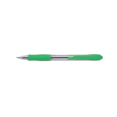 Stylo à bille rétractable - Pilot super grip vert clair