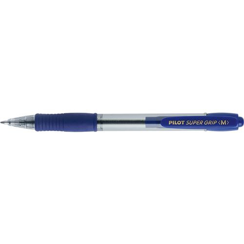 Stylo à bille rétractable - Pilot super grip bleu