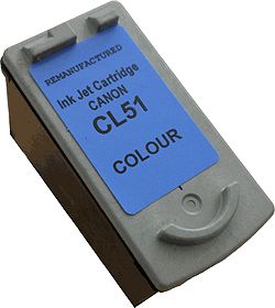 COMPATIBLE CANON - CL51 couleur (18 ml) Cartouche d'encre recyclée Canon