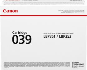 CANON ORIGINAL - Canon 039 Noir (11000 pages) Toner de marque