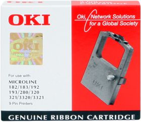 OKI 09002303 Noir (3 MC) Ruban encreur de marque