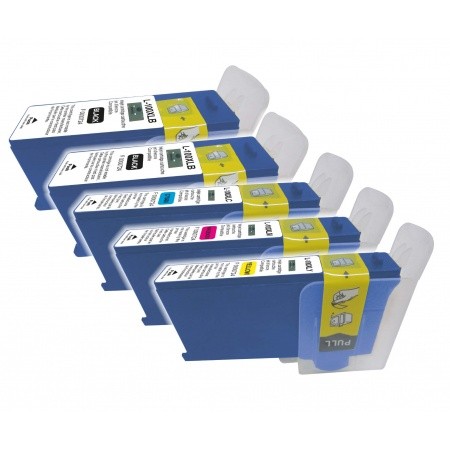 COMPATIBLE LEXMARK - 100XL Pack de 4 cartouches génériques Lexmark + 1 cartouche noire offerte