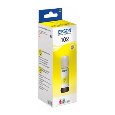 EPSON ORIGINAL - Epson 102 EcoTank Jaune (70 ml) Bouteille d'encre de marque