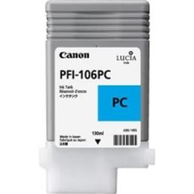 CANON ORIGINAL - Canon PFI-106 Cyan Photo (130 ml) Cartouche de marque