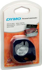 DYMO ORIGINAL - Letra Tag ruban, 12 mm x 4 m, en papier, blanc  