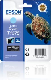 EPSON ORIGINAL - Epson T1575XL Cyan Clair (25,9 ml) Cartouche de marque C13T15754010