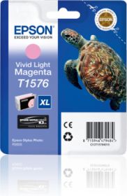 EPSON ORIGINAL - Epson T1576XL Magenta Clair Vivid (25,9 ml) Cartouche de marque