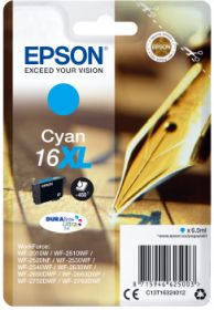EPSON (ORIGINAL) - Epson T1632 Cyan Cartouche d'encre originale C13T16324012