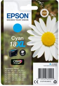 EPSON (ORIGINAL) - Epson T1812 Cyan Cartouche d'encre originale C13T18124012