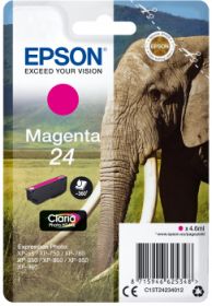 EPSON ORIGINAL - Epson 24 Magenta (4,6 ml) Cartouche de marque