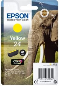 EPSON (ORIGINAL) - Epson T2424 Jaune Cartouche d'encre originale C13T24244012