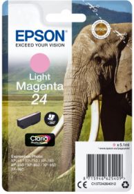 EPSON ORIGINAL - Epson 24 Magenta Clair (4,6 ml) Cartouche de marque