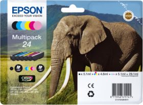 EPSON (ORIGINAL) - Epson T2428 Pack de 6 cartouches d'encre originales C13T24284011
