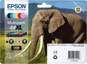 EPSON (ORIGINAL) - Epson T2438 Pack de 6 cartouches d'encre originales C13T24384011