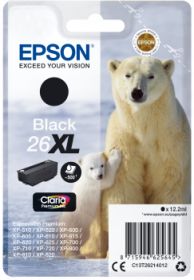 EPSON (ORIGINAL) - Epson T2621 Noir Cartouche d'encre originale C13T26214012