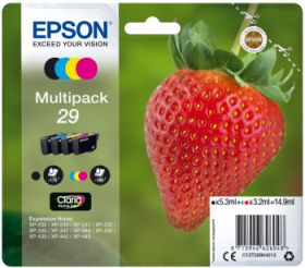 EPSON ORIGINAL - Epson 29 - Multipack 4 cartouches authentiques: T2981 + T2982 + T2983 + T2984 - 14,9 ml