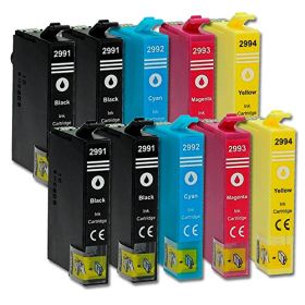 ABCToner - Compatibles Ensemble 10x cartouche d'encre pour Epson