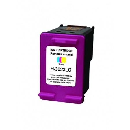 COMPATIBLE HAUT DE GAMME HP - 302XL Couleurs (18 ml) Cartouche  remanufacturée HP Qualité Premium