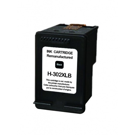 COMPATIBLE HAUT DE GAMME HP - 302XL Noir (20 ml) Cartouche  remanufacturée HP Qualité Premium
