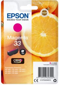 EPSON ORIGINAL - Epson 33 magenta (4,5 ml) Cartouche de marque T3343