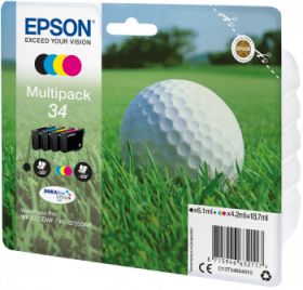 EPSON (ORIGINAL) - Epson T3466 Pack de 4 cartouches d'encre originales C13T34664010
