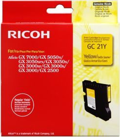 RICOH ORIGINAL - Ricoh GC-21 Jaune (1000 pages) Cartouche gel de marque