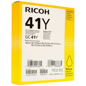 RICOH ORIGINAL - Ricoh GC-41Y Jaune (2200 pages) Cartouche gel 405764