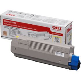 OKI ORIGINAL - OKI 43865721 Jaune (6000 pages) Toner de marque