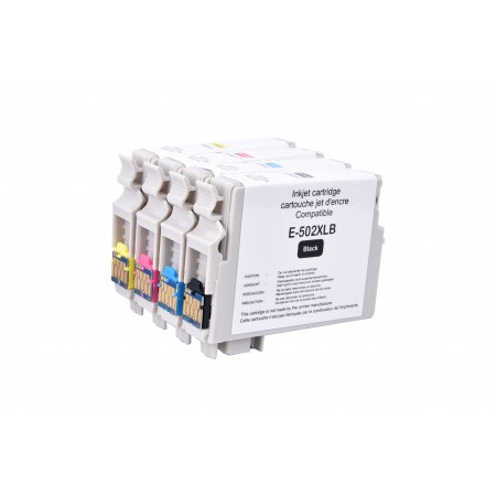 EPSON (COMPATIBLE PREMIUM) - Epson 502XL Pack de 4 cartouches d'encre génériques C13T02W64010 Qualité Premium