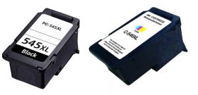 COMPATIBLE CANON - PG-545XL Noir et CL-546XL couleurs Pack 2 cartouches remanufacturées  (15 ml + 13 ml)