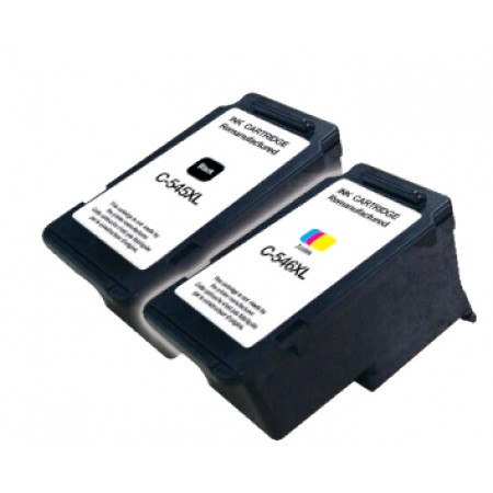 COMPATIBLE HAUT DE GAMME CANON - PG-545XL Noir et CL-546XL couleurs Pack 2 cartouches remanufacturées Canon Qualité Premium (18 ml + 15 ml)