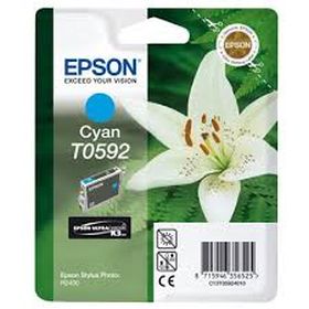 EPSON ORIGINAL - Epson T0592 Cyan (13 ml) Cartouche de marque