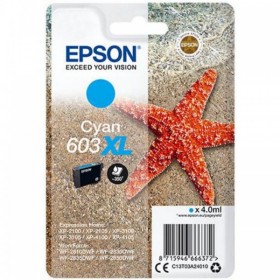 EPSON (ORIGINAL) - Epson 603XL Cyan Cartouche d'encre originale C13T03A24010