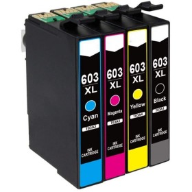 CARTOUCHE D'ENCRE COMPATIBLE EPSON 603XL ETOILE DE MER NOIR / CYAN / MAGENTA  / JAUNE