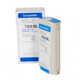 COMPATIBLE PITNEY BOWES - 789-BL Cartouche d'encre recyclée origine Pitney Bowes® pour Connect+ 1000, 2000, 3000 (puce intégrée)  Encre bleue