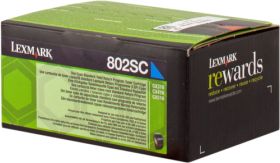 LEXMARK (ORIGINAL) - Lexmark 80C2SC0 Cyan (2000 pages) Toner de marque