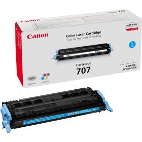 CANON ORIGINAL - Canon 707 Cyan (2000 pages) Toner de marque