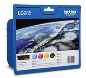 BROTHER ORIGINAL - Brother LC-985 Pack de 4 Cartouches de marque (Noir, Cyan, Magenta, Jaune)