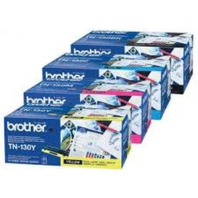 BROTHER ORIGINAL - Brother TN-130 Pack 4 toners de marque (Noir, Cyan, Magenta, Jaune)