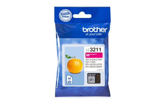 BROTHER ORIGINAL - Brother LC-3211 Magenta (200 pages) Cartouche de marque