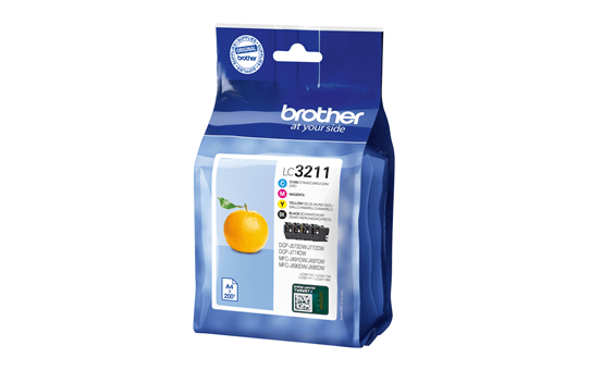 BROTHER ORIGINAL - Brother LC-3211 Pack de 4 Noir, Cyan, Magenta, Jaune Cartouches de marque