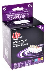 COMPATIBLE HAUT DE GAMME BROTHER - UPrint LC-3213 Pack de 4 Cartouches compatibles Brother Qualité Premium