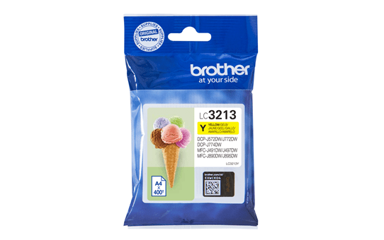 BROTHER ORIGINAL - Brother LC-3213 Jaune (400 pages) Cartouche de marque