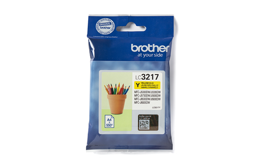 BROTHER ORIGINAL - Brother LC-3217 Jaune (550 pages) Cartouche de marque