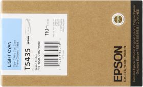 EPSON ORIGINAL - Epson T5435 Cyan clair (110 ml) Cartouche de marque 