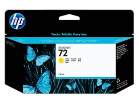 HP ORIGINAL - HP 72 / C9373A Jaune (130 ml) Cartouche de marque