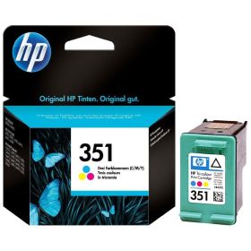 HP ORIGINAL - HP 351 / CB337EE Couleur (3,5 ml) Cartouche de marque