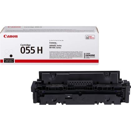 CANON ORIGINAL - Canon 055H Noir (7600 pages) Toner de marque