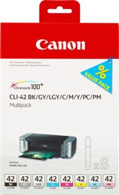 CANON (ORIGINAL) - Canon CLI42 Pack de 8 cartouches d'encre originales 6384B010
